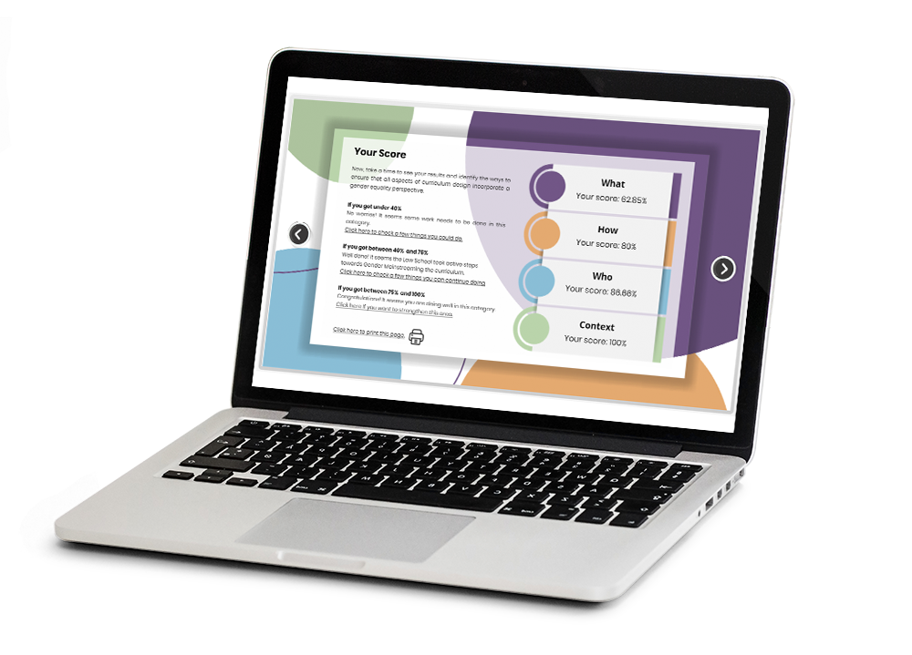Gender Mainstreaming Law Schools’ Curricula Score page